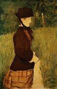 Woman walking in the Garden Edouard Manet